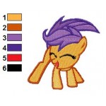 Scootaloo Embroidery Design 02